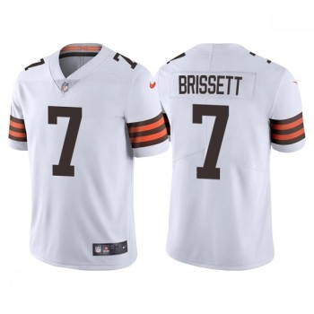 Men's Cleveland Browns #7 Jacoby Brissett White Vapor Untouchable Limited Stitched Jersey Men's Cleveland Browns #7 Jacoby Brissett White Vapor Untouchable Limited Stitched Jersey