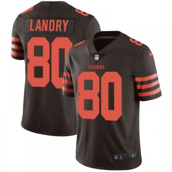 Men's Cleveland Browns #80 Jarvis Landry Brown Color Rush Limited Stitched NFL Jersey Men's Cleveland Browns #80 Jarvis Landry Brown Color Rush Limited Stitched NFL Jersey