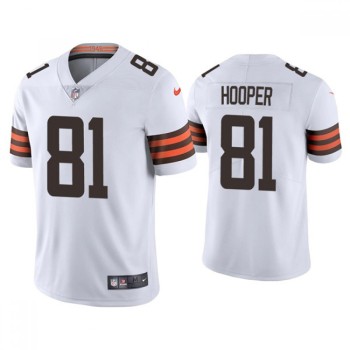 Men's Cleveland Browns #81 Austin Hooper 2021 White Vapor Untouchable Limited Stitched NFL Jersey Men's Cleveland Browns #81 Austin Hooper 2021 White Vapor Untouchable Limited Stitched NFL Jersey
