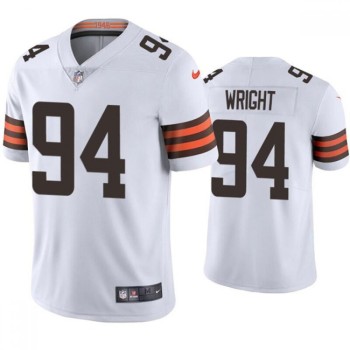 Men's Cleveland Browns #94 Alex Wright White Vapor Untouchable Limited Stitched Jersey Men's Cleveland Browns #94 Alex Wright White Vapor Untouchable Limited Stitched Jersey