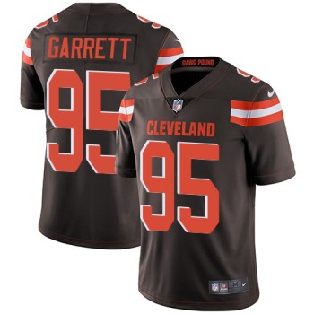 Men's Cleveland Browns #95 Myles Garrett Brown Vapor Untouchable Limited Stitched Jersey Men's Cleveland Browns #95 Myles Garrett Brown Vapor Untouchable Limited Stitched Jersey
