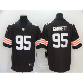 Men's Cleveland Browns #95 Myles Garrett New Brown Vapor Untouchable Limited Stitched Jersey Men's Cleveland Browns #95 Myles Garrett New Brown Vapor Untouchable Limited Stitched Jersey