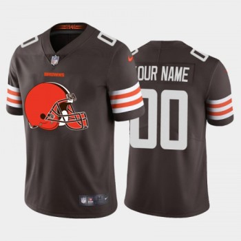 Men's Cleveland Browns ACTIVE PLAYER 2020 New Brown Team Big Logo Limited Stitched Jersey Men's Cleveland Browns ACTIVE PLAYER 2020 New Brown Team Big Logo Limited Stitched Jersey