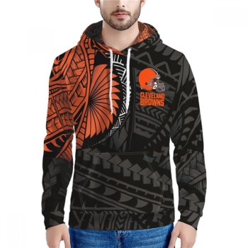 Men's Cleveland Browns Black/Orange Hoodie Men's Cleveland Browns Black/Orange Hoodie