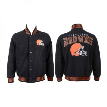 Men's Cleveland Browns Black Stitched Jacket Men's Cleveland Browns Black Stitched Jacket