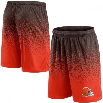 Men's Cleveland Browns Brown/Orange Ombre Shorts Men's Cleveland Browns Brown/Orange Ombre Shorts