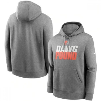 Men's Cleveland Browns Heathered Gray Fan Gear Local Club Pullover Hoodie Men's Cleveland Browns Heathered Gray Fan Gear Local Club Pullover Hoodie