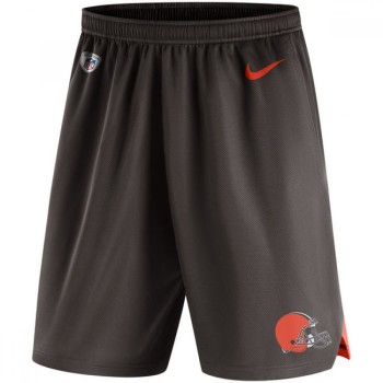 Men's Cleveland Browns Brown Knit Performance Shorts Men's Cleveland Browns Brown Knit Performance Shorts