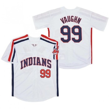 Men's Cleveland Guardians #99 Ricky Vaughn White Stitched Baseball Jersey Men's Cleveland Guardians #99 Ricky Vaughn White Stitched Baseball Jersey