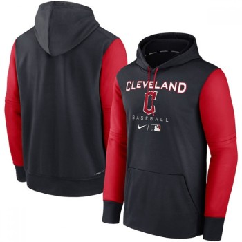 Men's Cleveland Guardians Black/Red Hoodie Men's Cleveland Guardians Black/Red Hoodie
