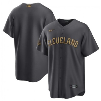 Men's Cleveland Guardians Blank 2022 All-Star Gray Cool Base Stitched Baseball Jersey Men's Cleveland Guardians Blank 2022 All-Star Gray Cool Base Stitched Baseball Jersey