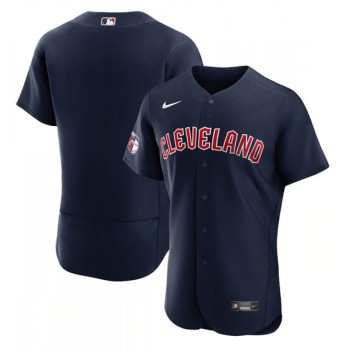 Men's Cleveland Guardians Blank Navy Flex Base Stitched Jersey Men's Cleveland Guardians Blank Navy Flex Base Stitched Jersey
