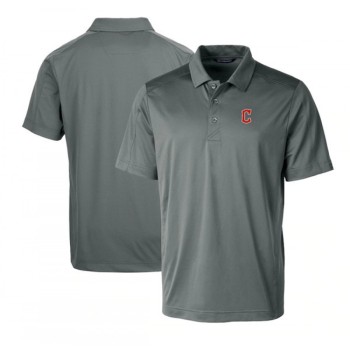 Men's Cleveland Guardians Gray Polo T-Shirt Men's Cleveland Guardians Gray Polo T-Shirt