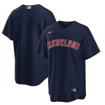 Men's Cleveland Guardians Navy Cool Base Stitched Baseball Jersey Men's Cleveland Guardians Navy Cool Base Stitched Baseball Jersey