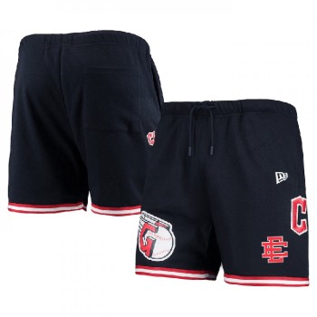 Men's Cleveland Guardians Navy Mesh Shorts 001 Men's Cleveland Guardians Navy Mesh Shorts 001