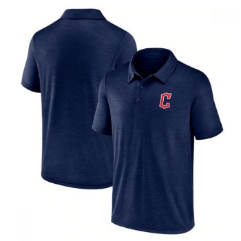 Men's Cleveland Guardians Navy Polo T-Shirt Men's Cleveland Guardians Navy Polo T-Shirt