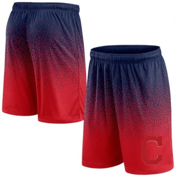 Men's Cleveland Guardians Navy/Red Ombre Shorts Men's Cleveland Guardians Navy/Red Ombre Shorts