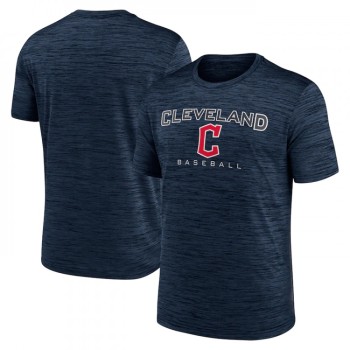 Men's Cleveland Guardians Navy Velocity Practice Performance T-Shirt Men's Cleveland Guardians Navy Velocity Practice Performance T-Shirt