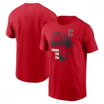Men's Cleveland Guardians Red T-Shirt Men's Cleveland Guardians Red T-Shirt