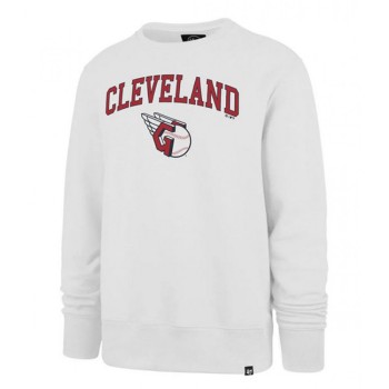 Men's Cleveland Guardians White Pullover Sweatshirt Men's Cleveland Guardians White Pullover Sweatshirt