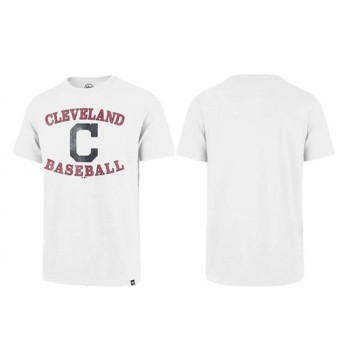 Men's Cleveland Guardians White T-Shirt Men's Cleveland Guardians White T-Shirt