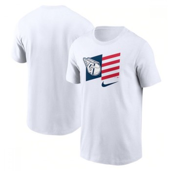 Men's Cleveland Guardians White T-Shirt Men's Cleveland Guardians White T-Shirt