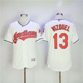 Men's Cleveland indians #13 Omar Vizquel White Flexbase Stitched MLB Jersey Men's Cleveland indians #13 Omar Vizquel White Flexbase Stitched MLB Jersey