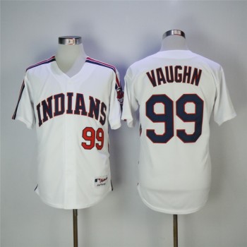 Men's Cleveland indians #99 Ricky Vaughn White Cooperstown Collection Stitched MLB Jersey Men's Cleveland indians #99 Ricky Vaughn White Cooperstown Collection Stitched MLB Jersey