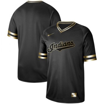Men's Cleveland indians Black Gold Stitched MLB Jersey Men's Cleveland indians Black Gold Stitched MLB Jersey