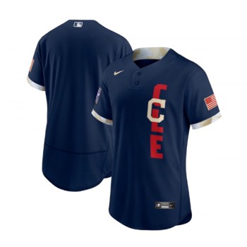 Men's Cleveland indians Blank 2021 Navy All-Star Flex Base Stitched MLB Jersey Men's Cleveland indians Blank 2021 Navy All-Star Flex Base Stitched MLB Jersey