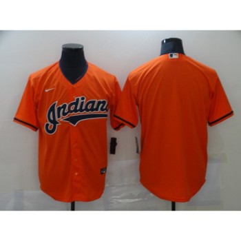 Men's Cleveland indians Blank Orange Cool Base Stitched Jersey Men's Cleveland indians Blank Orange Cool Base Stitched Jersey
