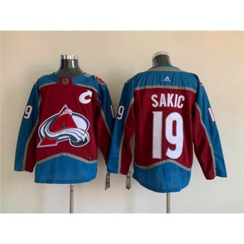 Men's Colorado Avalanche #19 Joe Sakic Burgundy Stitched Jersey Men's Colorado Avalanche #19 Joe Sakic Burgundy Stitched Jersey