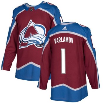 Men's Colorado Avalanche #1 Semyon Varlamov Burgundy Stitched NHL Jersey Men's Colorado Avalanche #1 Semyon Varlamov Burgundy Stitched NHL Jersey