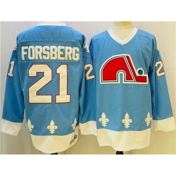 Men's Colorado Avalanche #21 Peter Forsberg Blue Stitched Jersey Men's Colorado Avalanche #21 Peter Forsberg Blue Stitched Jersey