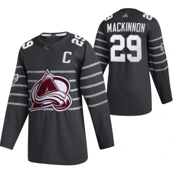 Men's Colorado Avalanche #29 Nathan MacKinnon 2020 Grey All Star Stitched NHL Jersey Men's Colorado Avalanche #29 Nathan MacKinnon 2020 Grey All Star Stitched NHL Jersey