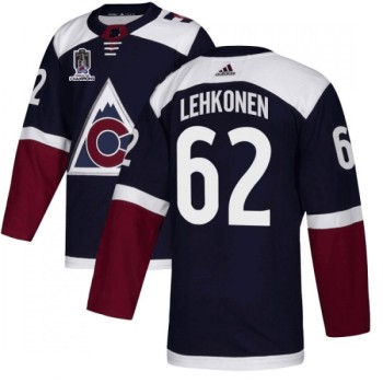 Men's Colorado Avalanche #62 Artturi Lehkonen 2022 Navy Stanley Cup Champions Patch Stitched Jersey Men's Colorado Avalanche #62 Artturi Lehkonen 2022 Navy Stanley Cup Champions Patch Stitched Jersey