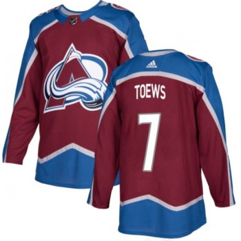 Men's Colorado Avalanche #7 Devon Toews Burgundy Stitched NHL Jersey Men's Colorado Avalanche #7 Devon Toews Burgundy Stitched NHL Jersey