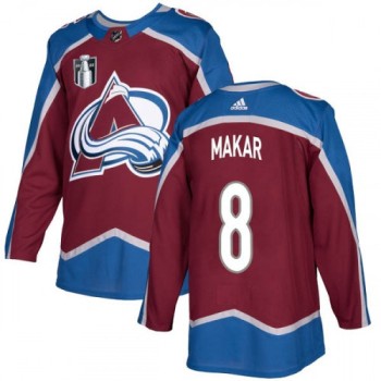 Men's Colorado Avalanche #8 Cale Makar 2022 Burgundy Stanley Cup Final Patch Stitched Jersey Men's Colorado Avalanche #8 Cale Makar 2022 Burgundy Stanley Cup Final Patch Stitched Jersey