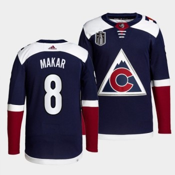 Men's Colorado Avalanche #8 Cale Makar Navy 2022 Stanley Cup Final Patch Stitched Jersey Men's Colorado Avalanche #8 Cale Makar Navy 2022 Stanley Cup Final Patch Stitched Jersey