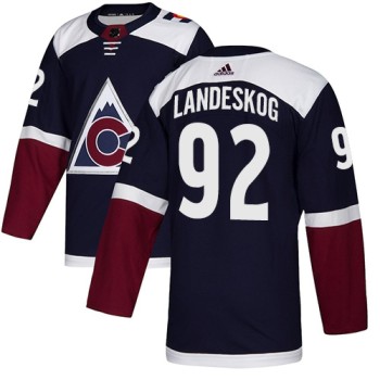 Men's Colorado Avalanche #92 Gabriel Landeskog Navy Blue Stitched NHL Jersey Men's Colorado Avalanche #92 Gabriel Landeskog Navy Blue Stitched NHL Jersey