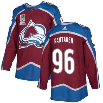 Men's Colorado Avalanche #96 Mikko Rantanen 2022 Burgundy Stanley Cup Champions Patch Stitched Jersey Men's Colorado Avalanche #96 Mikko Rantanen 2022 Burgundy Stanley Cup Champions Patch Stitched Jersey