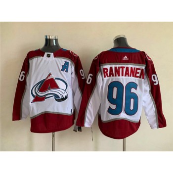 Men's Colorado Avalanche #96 Mikko Rantanen White Stitched Jersey Men's Colorado Avalanche #96 Mikko Rantanen White Stitched Jersey
