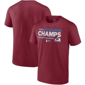 Men's Colorado Avalanche Burgundy 2022 Stanley Cup Champions Winger T-Shirt Men's Colorado Avalanche Burgundy 2022 Stanley Cup Champions Winger T-Shirt