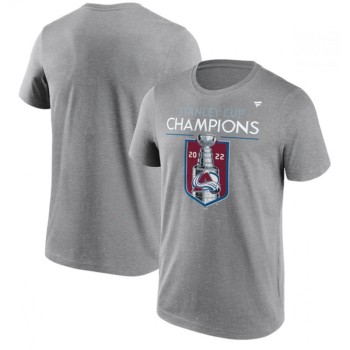 Men's Colorado Avalanche Grey 2022 Stanley Cup Champions Jersey Roster T-Shirt Men's Colorado Avalanche Grey 2022 Stanley Cup Champions Jersey Roster T-Shirt
