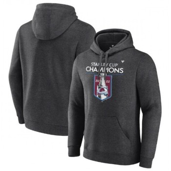 Men's Colorado Avalanche Heathered Charcoal 2022 Stanley Cup Champions Locker Room Pullover Hoodie Men's Colorado Avalanche Heathered Charcoal 2022 Stanley Cup Champions Locker Room Pullover Hoodie