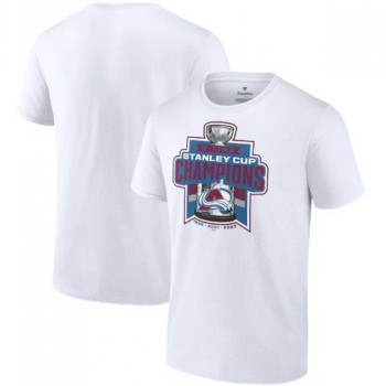 Men's Colorado Avalanche White 2022 Stanley Cup Champions Signature Roster T-Shirt Men's Colorado Avalanche White 2022 Stanley Cup Champions Signature Roster T-Shirt