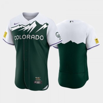 Men's Colorado Rockies Blank 2022 Green City Connect Flex Base Stitched Jersey Men's Colorado Rockies Blank 2022 Green City Connect Flex Base Stitched Jersey
