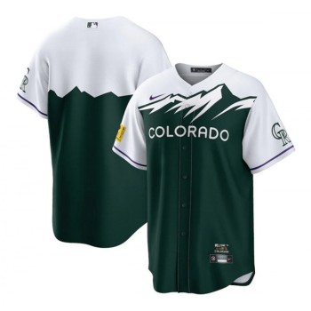 Men's Colorado Rockies Blank 2022 Green City Connect Stitched Baseball Jersey Men's Colorado Rockies Blank 2022 Green City Connect Stitched Baseball Jersey