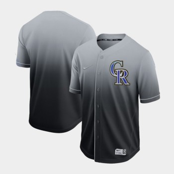 Men's Colorado Rockies Blank Black Fade Stitched MLB Jersey Men's Colorado Rockies Blank Black Fade Stitched MLB Jersey