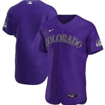 Men's Colorado Rockies Blank Purple Flex Base Stitched Jersey Men's Colorado Rockies Blank Purple Flex Base Stitched Jersey